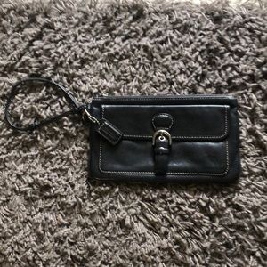 Coach 2 section Wristlet